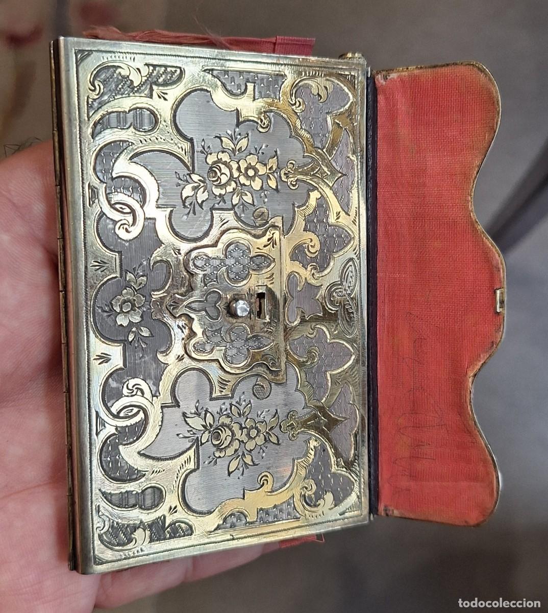 Vintage: Antiguo Carnet de Baile de Plata finales del XIX - Foto 2