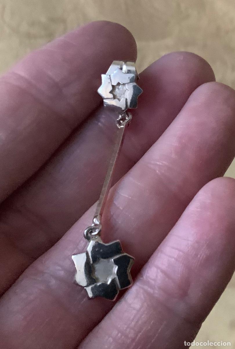 Vintage: PENDIENTES DE PLATA DE LEY ESTRELLA MUDEJAR - Foto 4