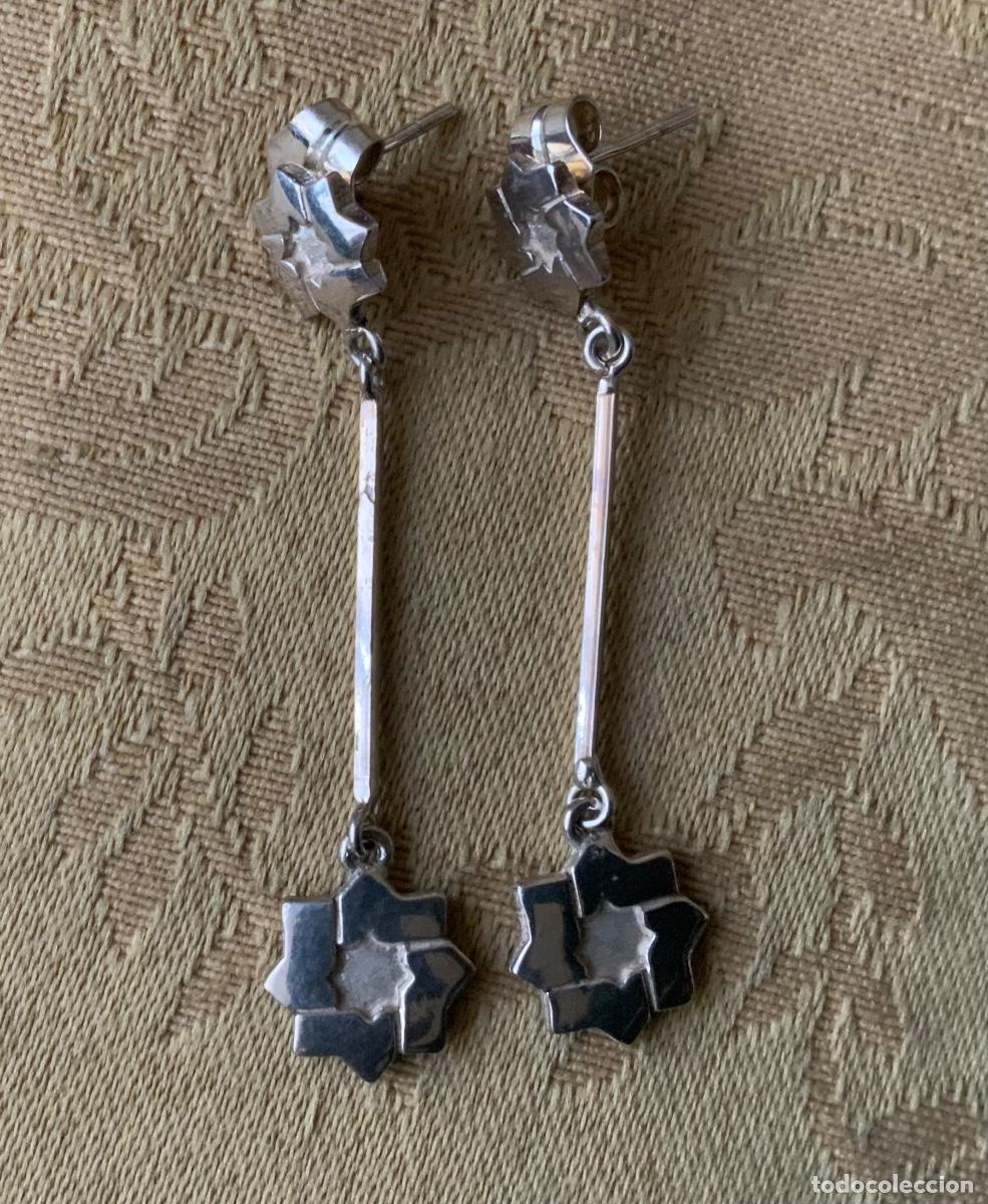 Vintage: PENDIENTES DE PLATA DE LEY ESTRELLA MUDEJAR - Foto 9