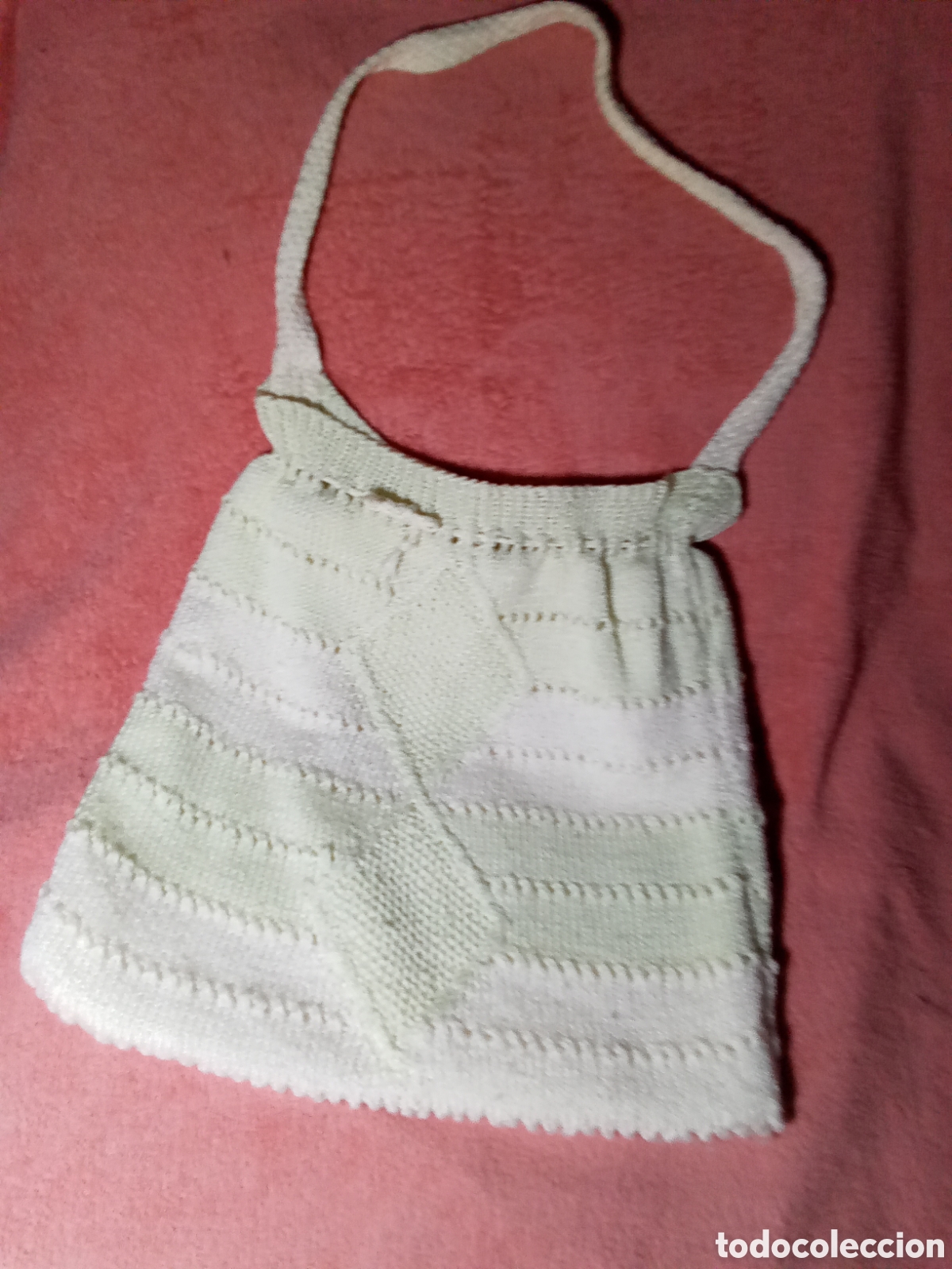 Vintage: Bolso de ganchillo hecho a mano - Foto 1