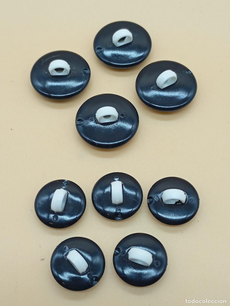 Vintage: JUEGO DE 9 BOTONES DE PLASTICO ANTIGUOS - Foto 2