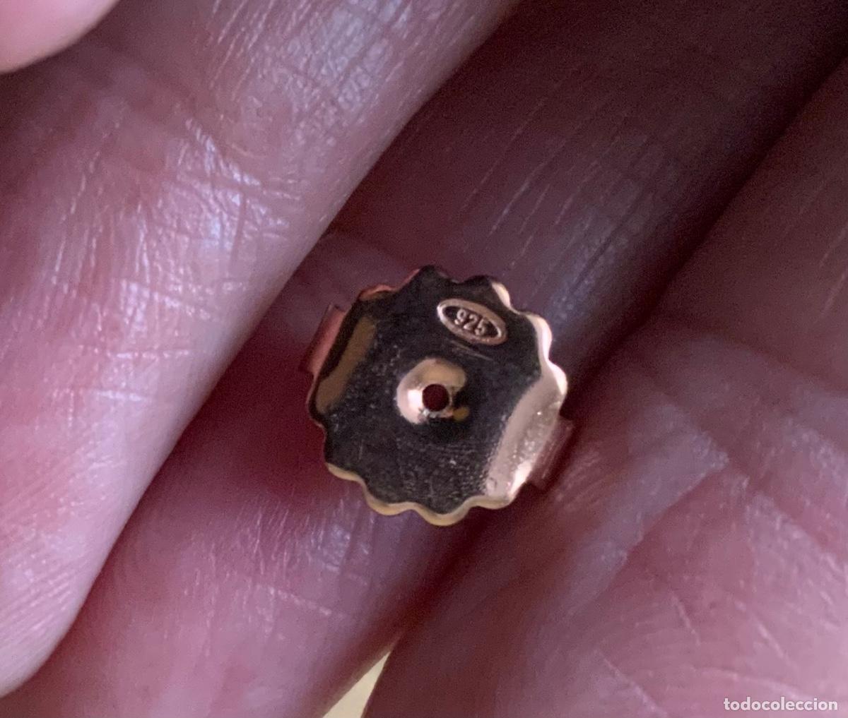 Vintage: PENDIENTES DE PLATA 925 CHAPADOS EN ORO ROSA - Foto 11