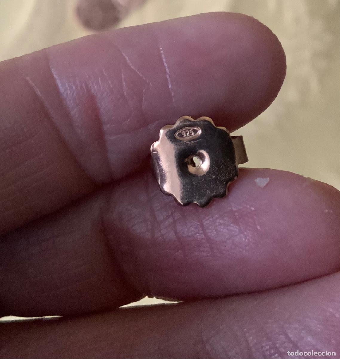Vintage: PENDIENTES DE PLATA 925 CHAPADOS EN ORO ROSA - Foto 12