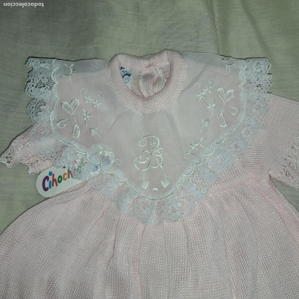 Vintage: Vestido de punto nuevo de bebe - Foto 2