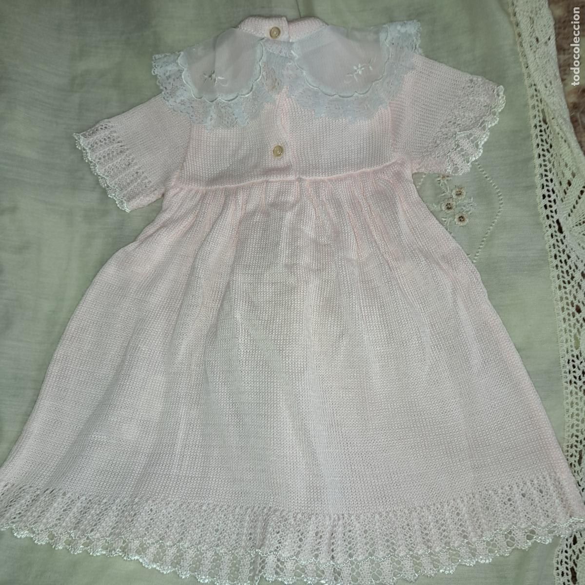 Vintage: Vestido de punto nuevo de bebe - Foto 1