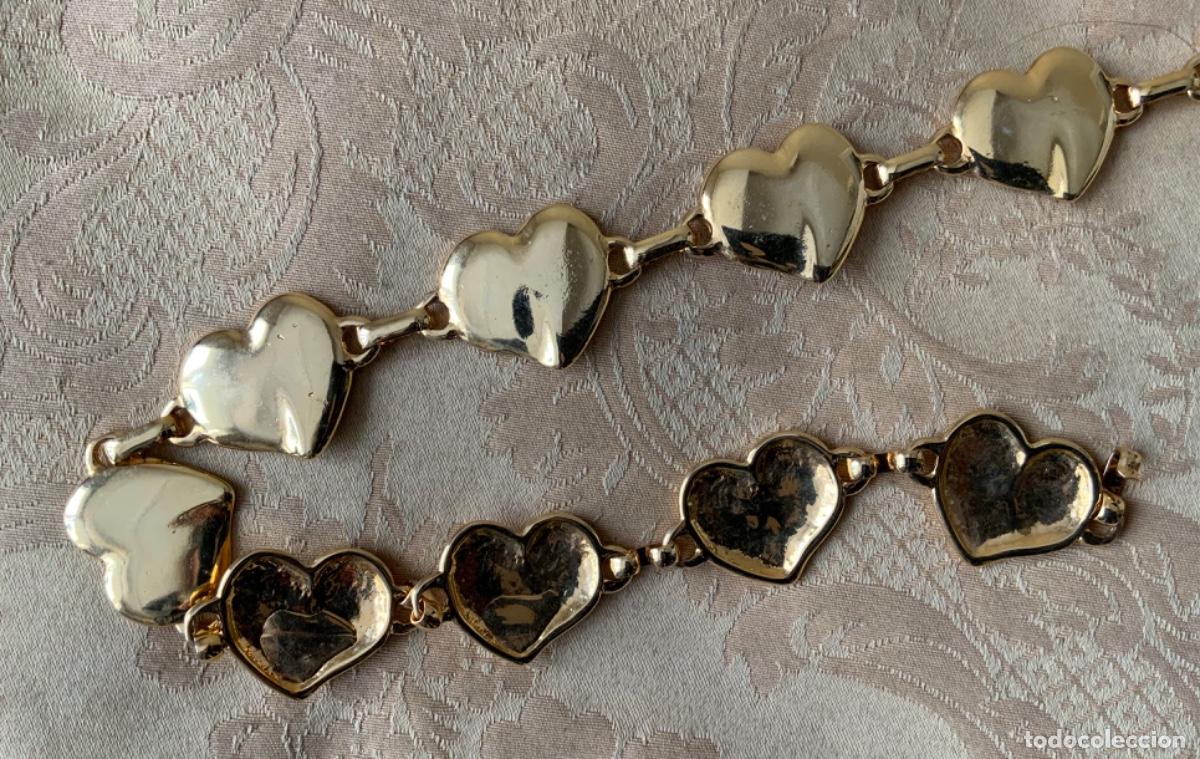 Vintage: CINTURON DE CADENA A&Ntilde;O 70 CORAZONES - Foto 2
