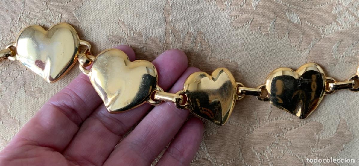 Vintage: CINTURON DE CADENA A&Ntilde;O 70 CORAZONES - Foto 5
