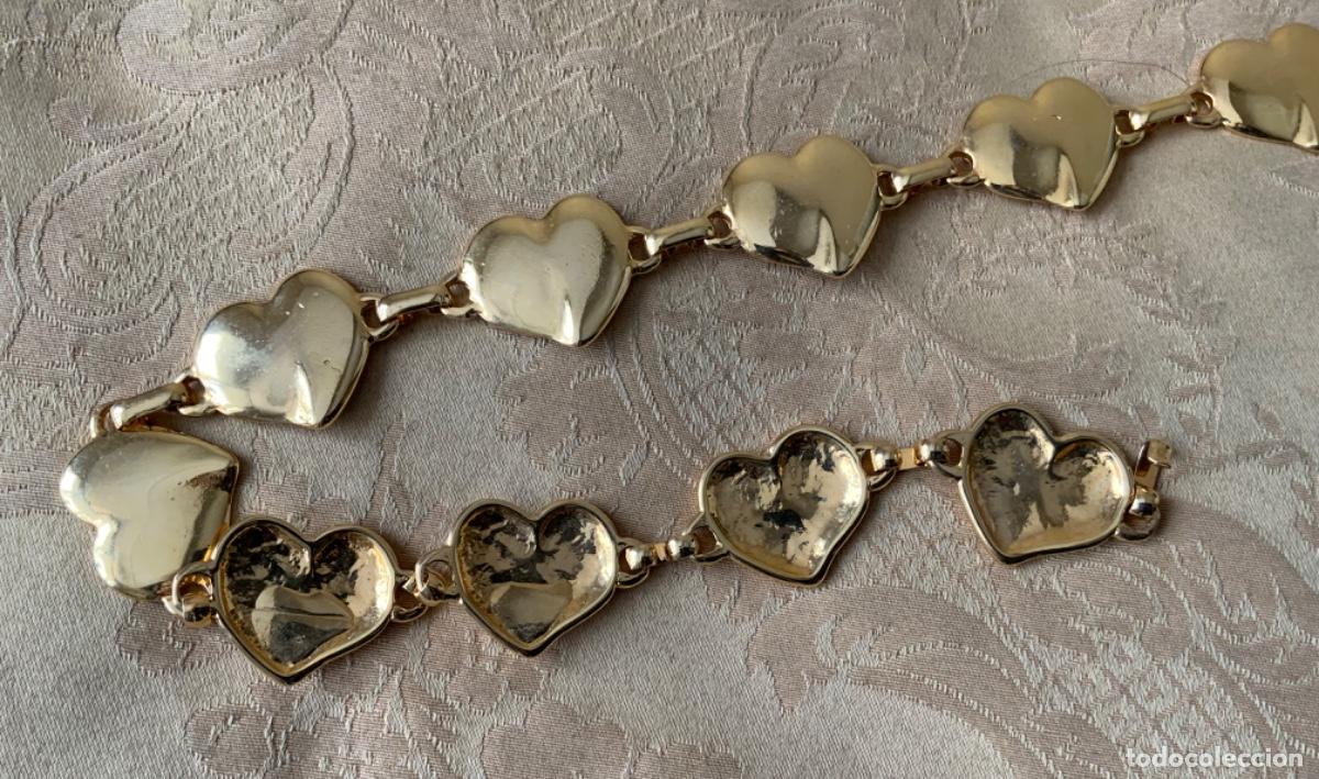 Vintage: CINTURON DE CADENA A&Ntilde;O 70 CORAZONES - Foto 8