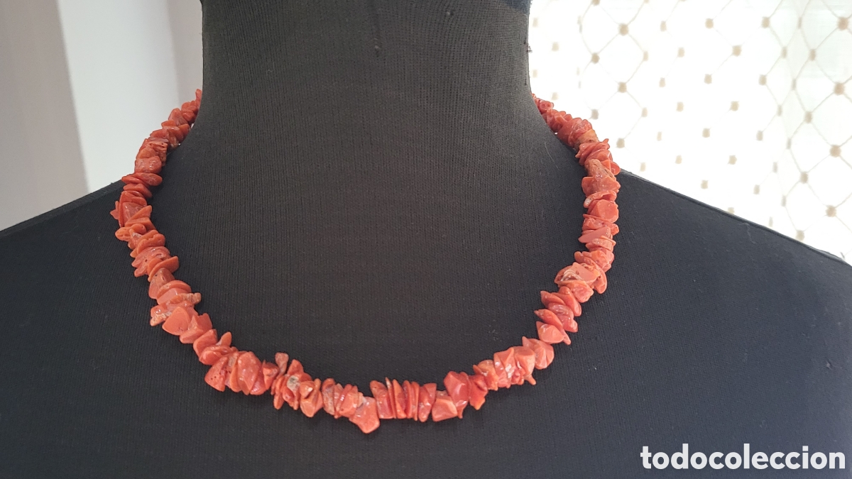 Vintage: ANTIGUO COLLAR DE CORAL - Foto 2