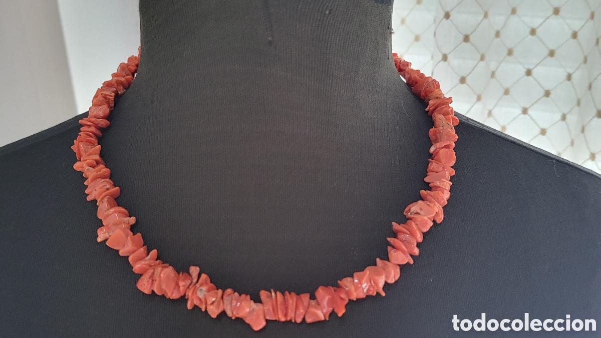 Vintage: ANTIGUO COLLAR DE CORAL - Foto 3