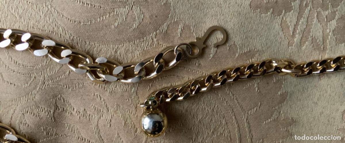 Vintage: CINTURON DE CADENA, A&Ntilde;OS 70, PERLAS - Foto 4
