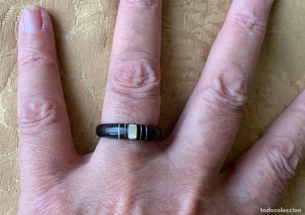 Vintage: ANILLO DE CORAL NEGRO CON N&Aacute;CAR - Foto 11
