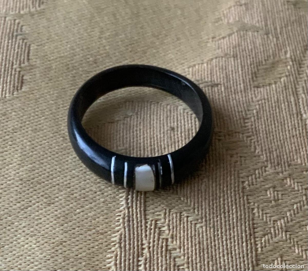 Vintage: ANILLO DE CORAL NEGRO CON N&Aacute;CAR - Foto 12