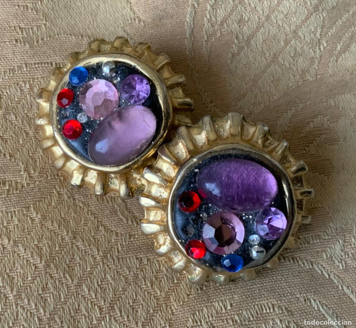 Vintage: PENDIENTES PASTA A&Ntilde;O 80 - Foto 3