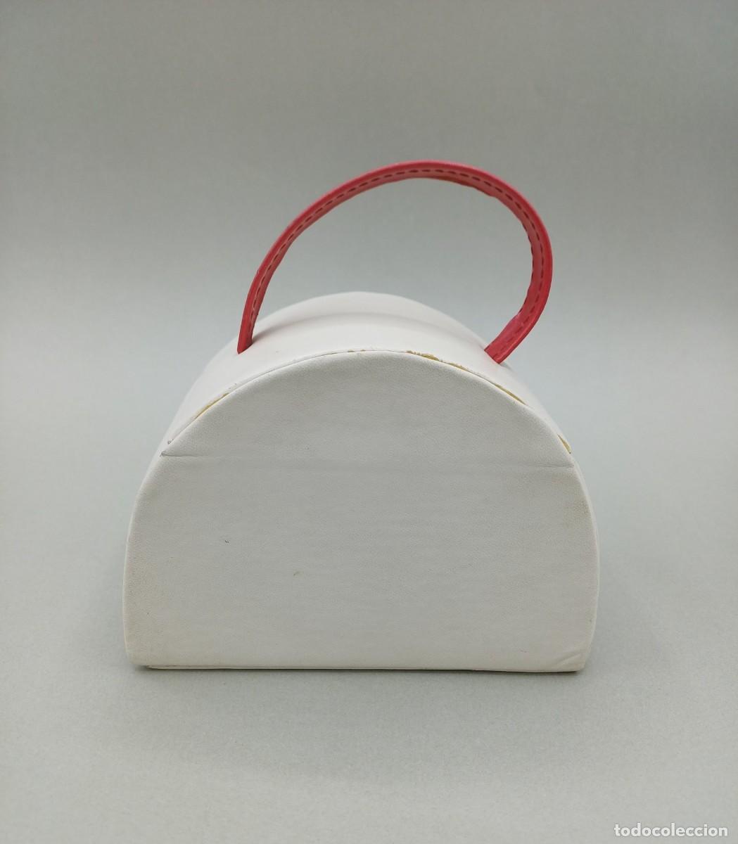Vintage: Joyero de viaje en blanco y rojo - Foto 5