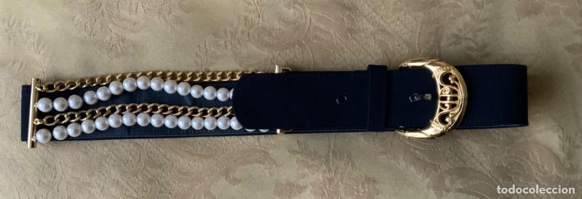 Vintage: CINTURON A&Ntilde;O 80 CADENAS Y PERLAS - Foto 4