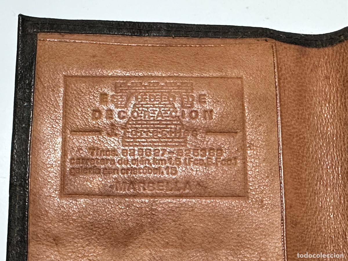Vintage: TARJETERO, BILLETERO, CARTERA DE PIEL - Foto 4