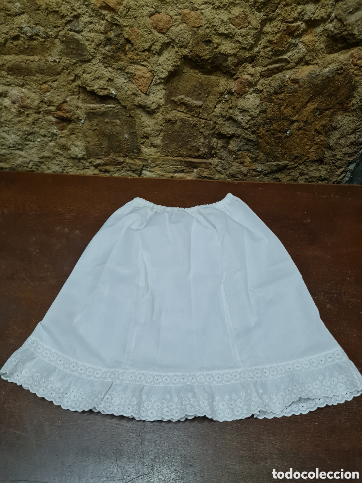 Vintage: Faldon vintage para mu&ntilde;eca - Foto 1