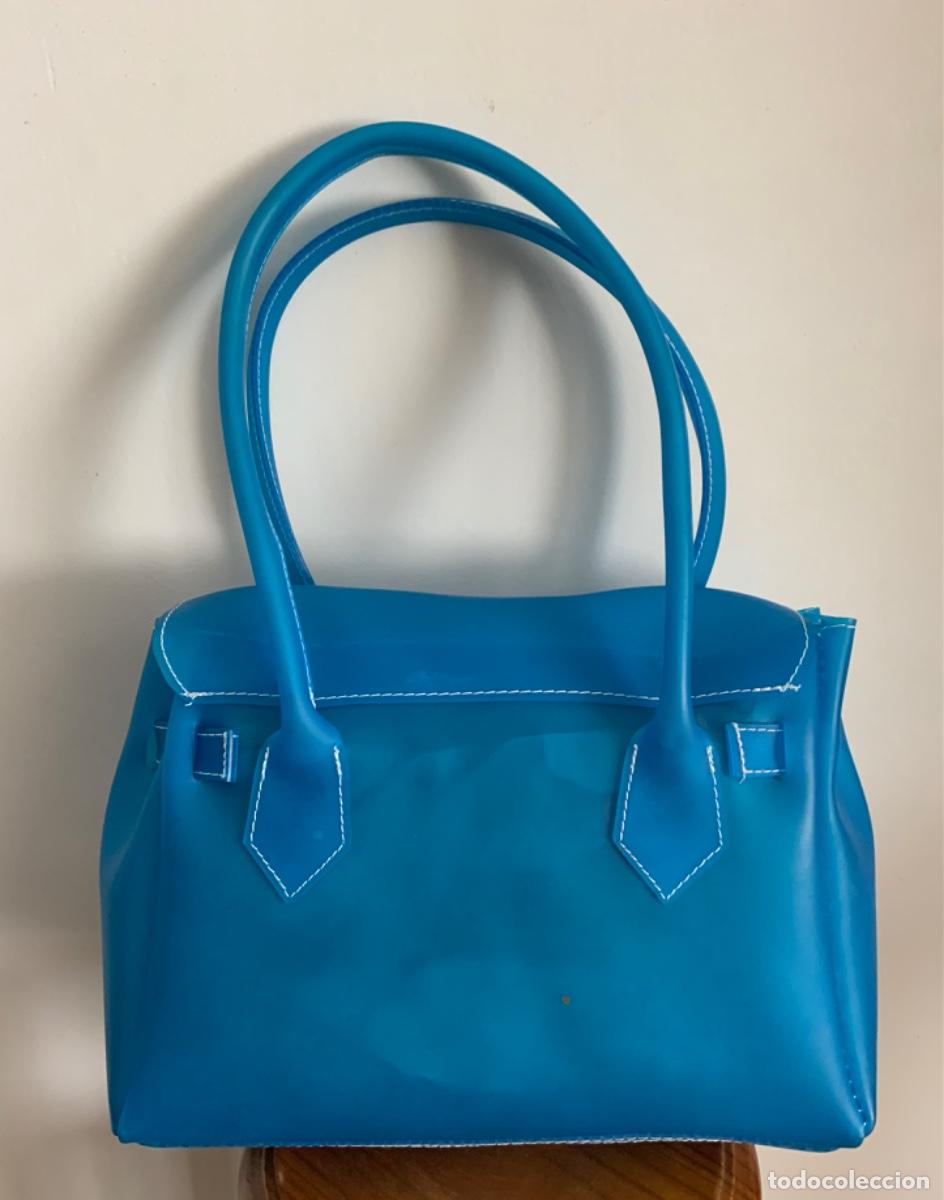 Vintage: BOLSO VINILO AZUL TURQUESA - Foto 22