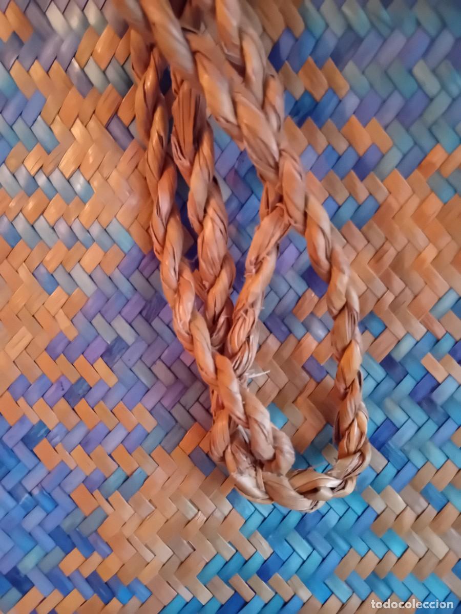 Vintage: Bolso d&eacute;cada de los 60 realizado en mimbre - Foto 3