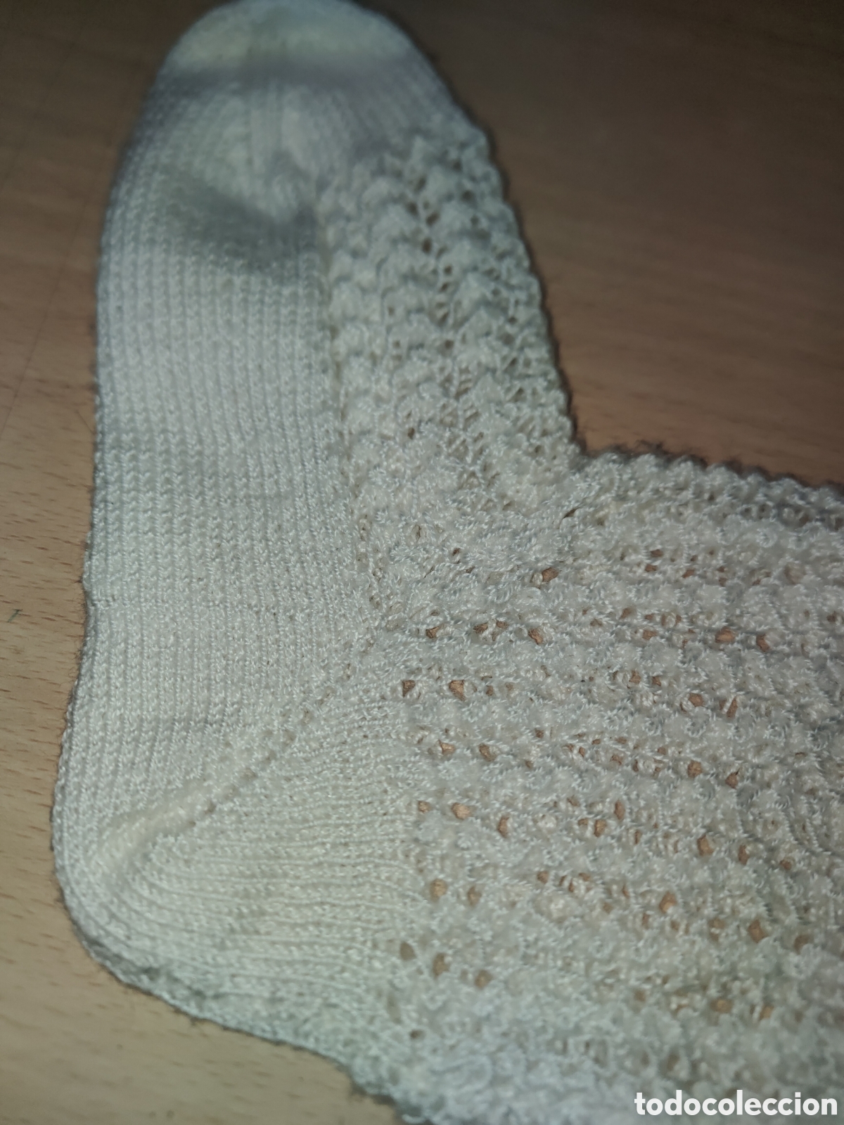 Vintage: Calcetines calados hecho a mano - Foto 3
