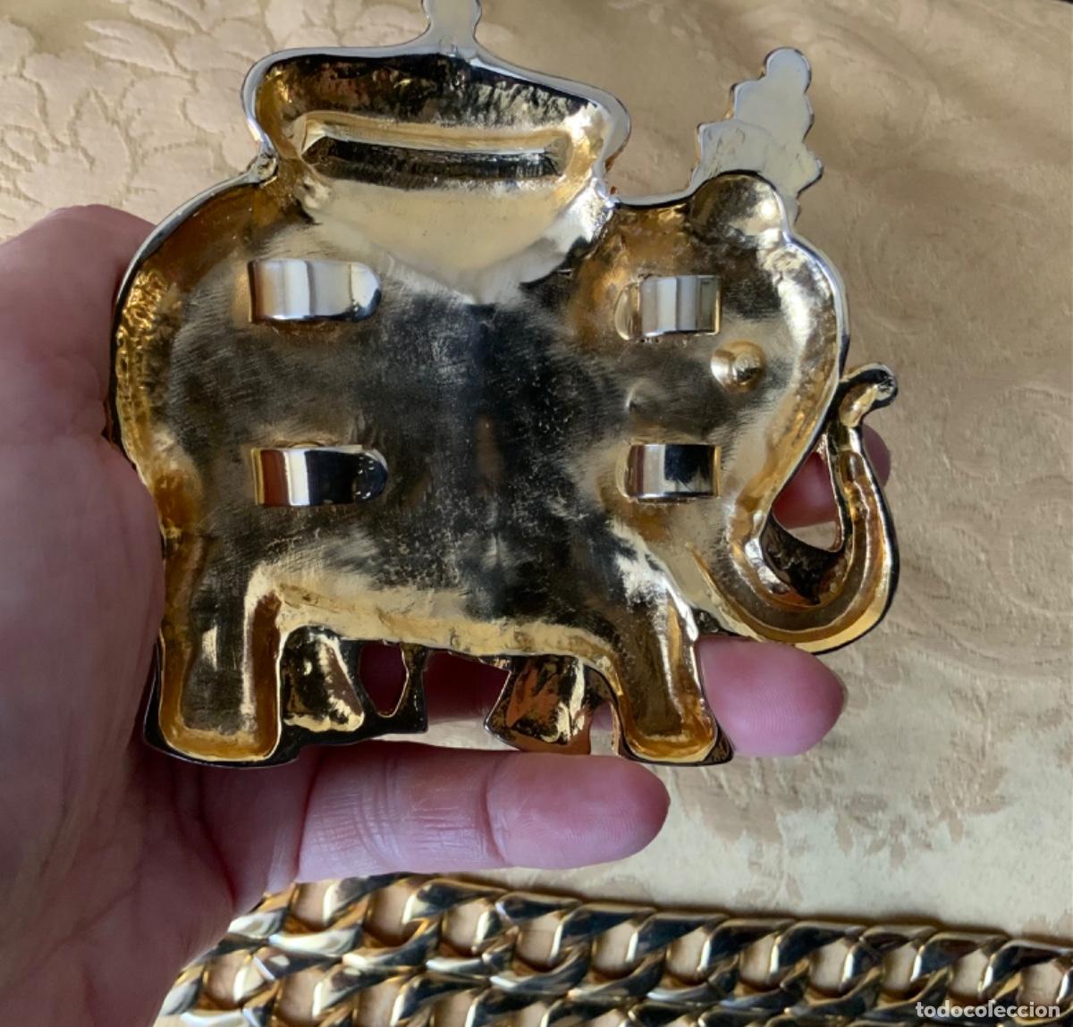 Vintage: CINTURON DE CADENA A&Ntilde;O 80 ELEFANTE - Foto 16