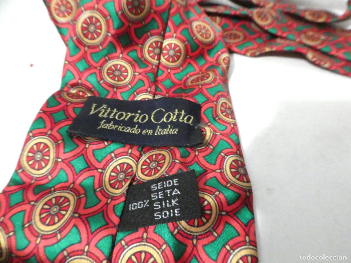 Vintage: CORBATA ITALIANA DE SEDA 100 % DE VITTORIO COTTA - Foto 3