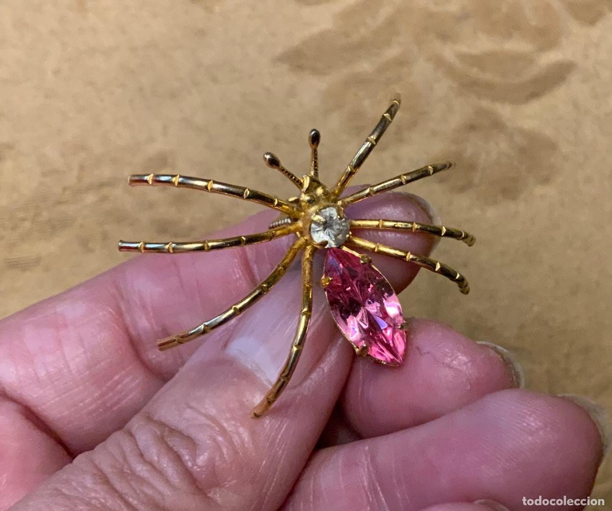 Vintage: PAREJA DE BROCHES ARA&Ntilde;A - Foto 3