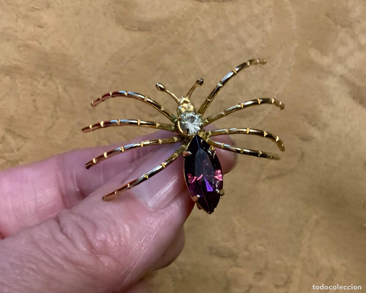 Vintage: PAREJA DE BROCHES ARA&Ntilde;A - Foto 4