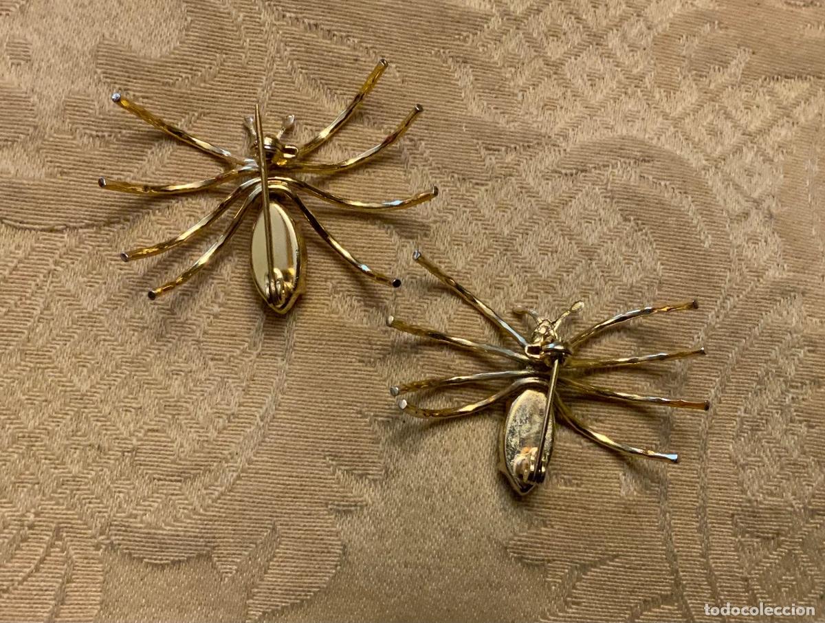 Vintage: PAREJA DE BROCHES ARA&Ntilde;A - Foto 5