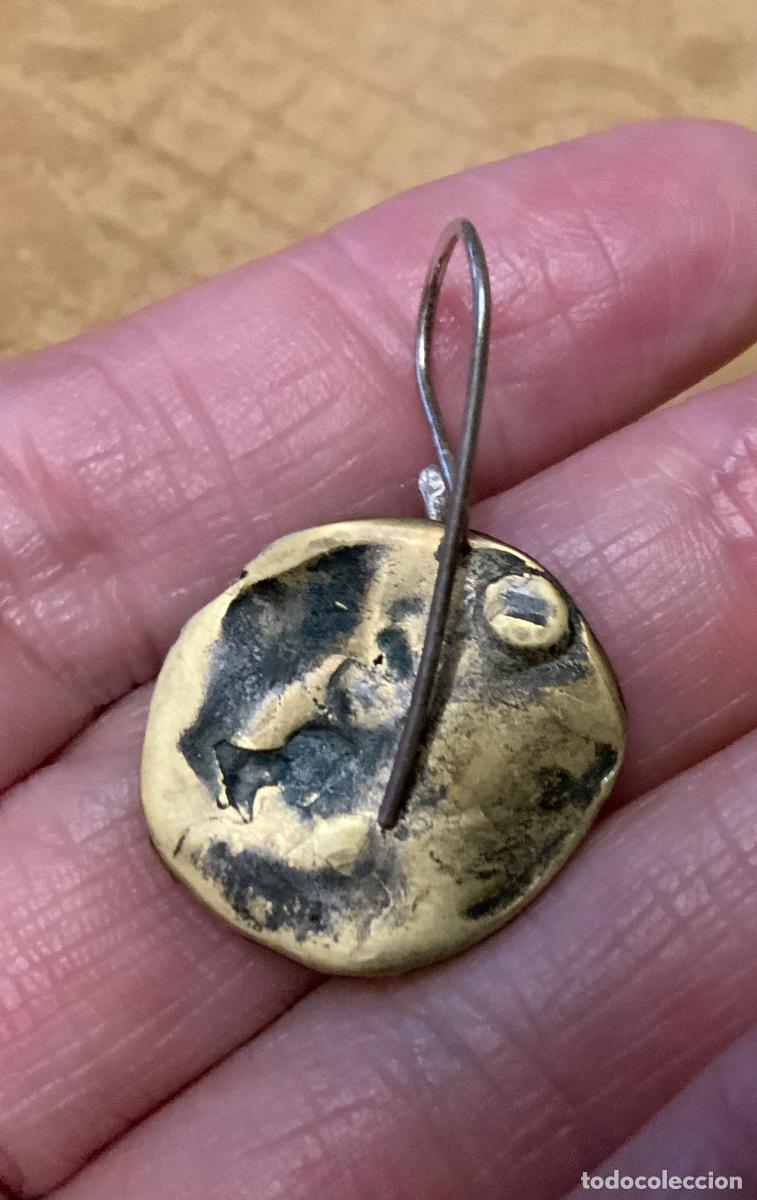 Vintage: PENDIENTES BRONCE, HECHOS A MANO - Foto 6