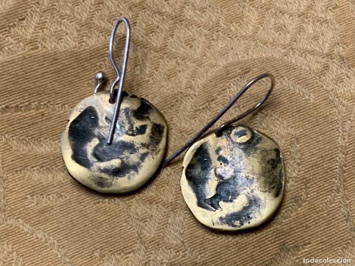Vintage: PENDIENTES BRONCE, HECHOS A MANO - Foto 10