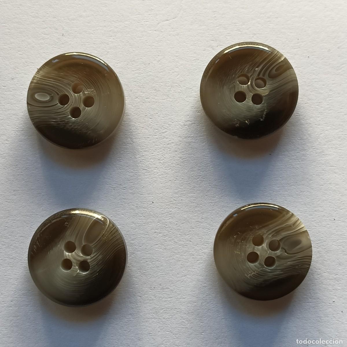 Vintage: BOTONES ANTIGUOS GRISES CON VETEADOS - Foto 3