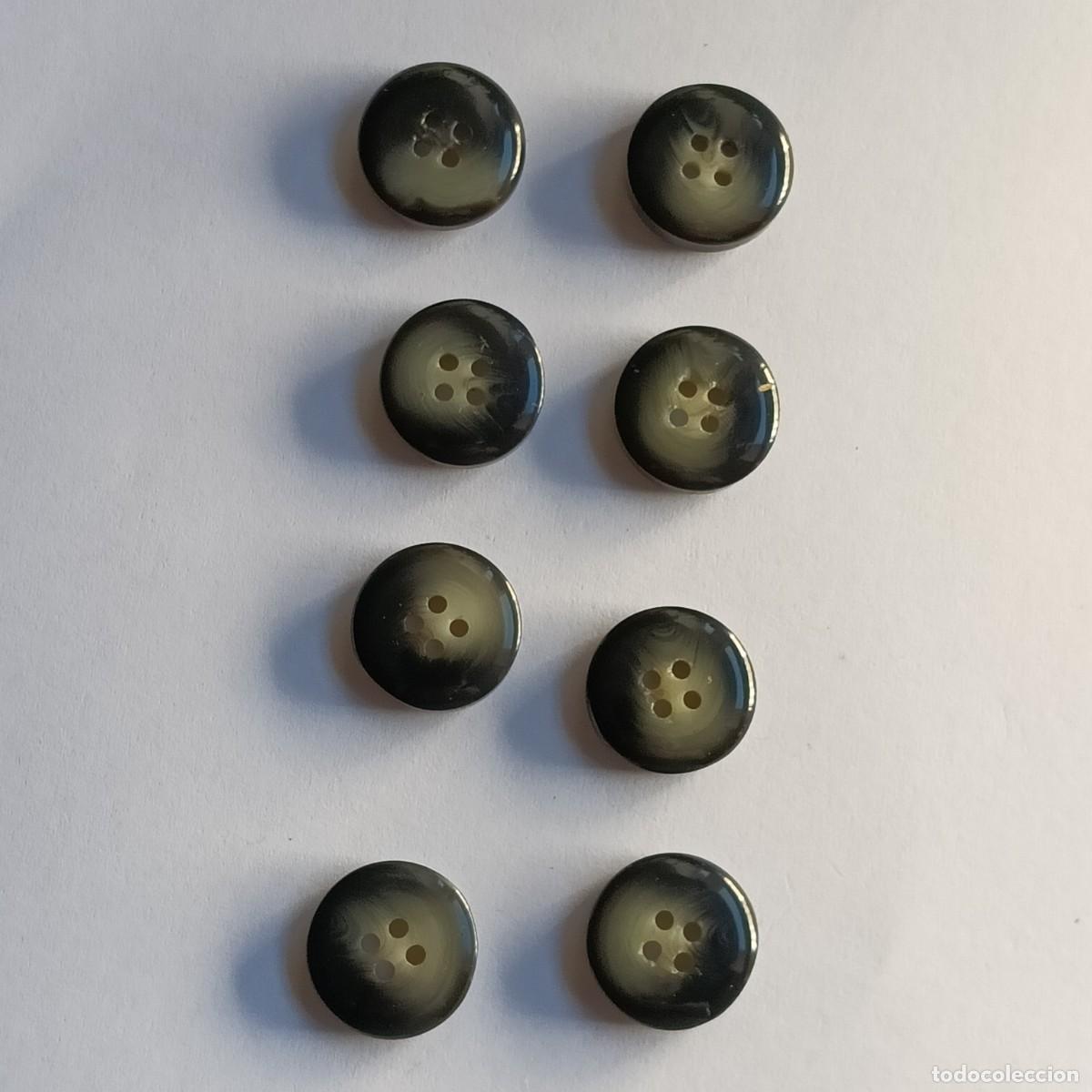Vintage: BOTONES ANTIGUOS GRISES CON VETEADOS - Foto 4