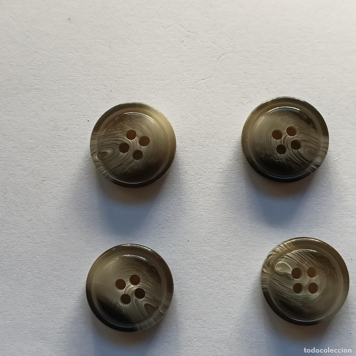 Vintage: BOTONES ANTIGUOS GRISES CON VETEADOS - Foto 1