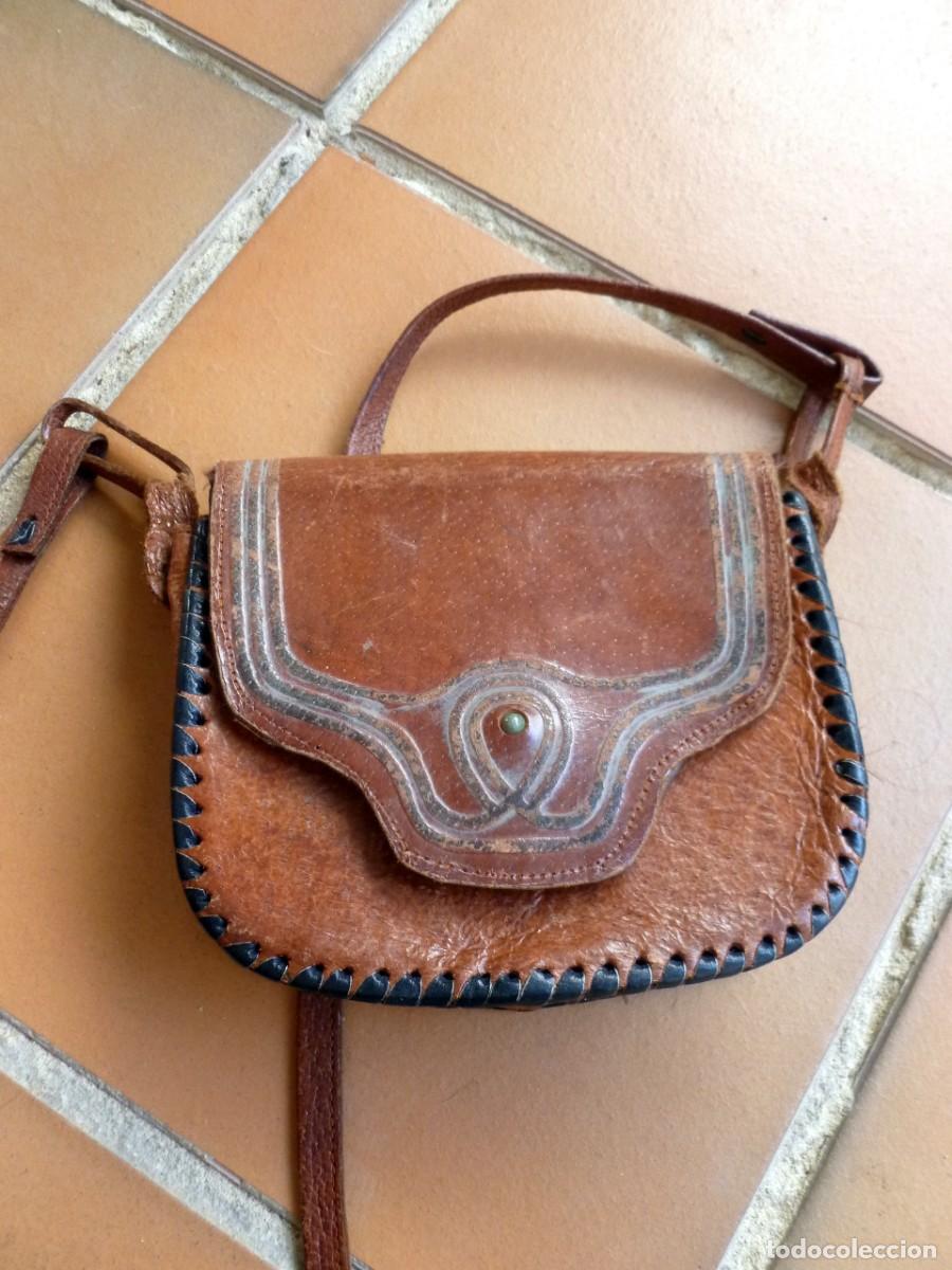 Vintage: Bolso peque&ntilde;o de cuero - Foto 2