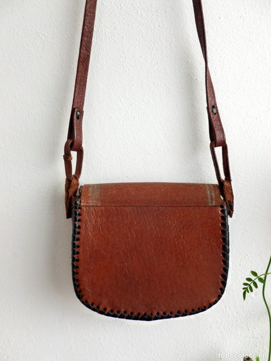 Vintage: Bolso peque&ntilde;o de cuero - Foto 4