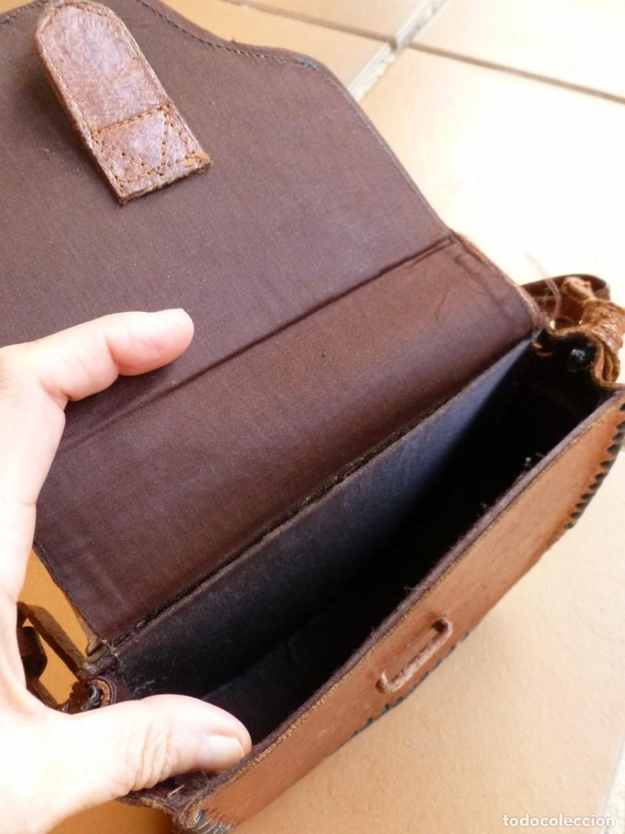 Vintage: Bolso peque&ntilde;o de cuero - Foto 5