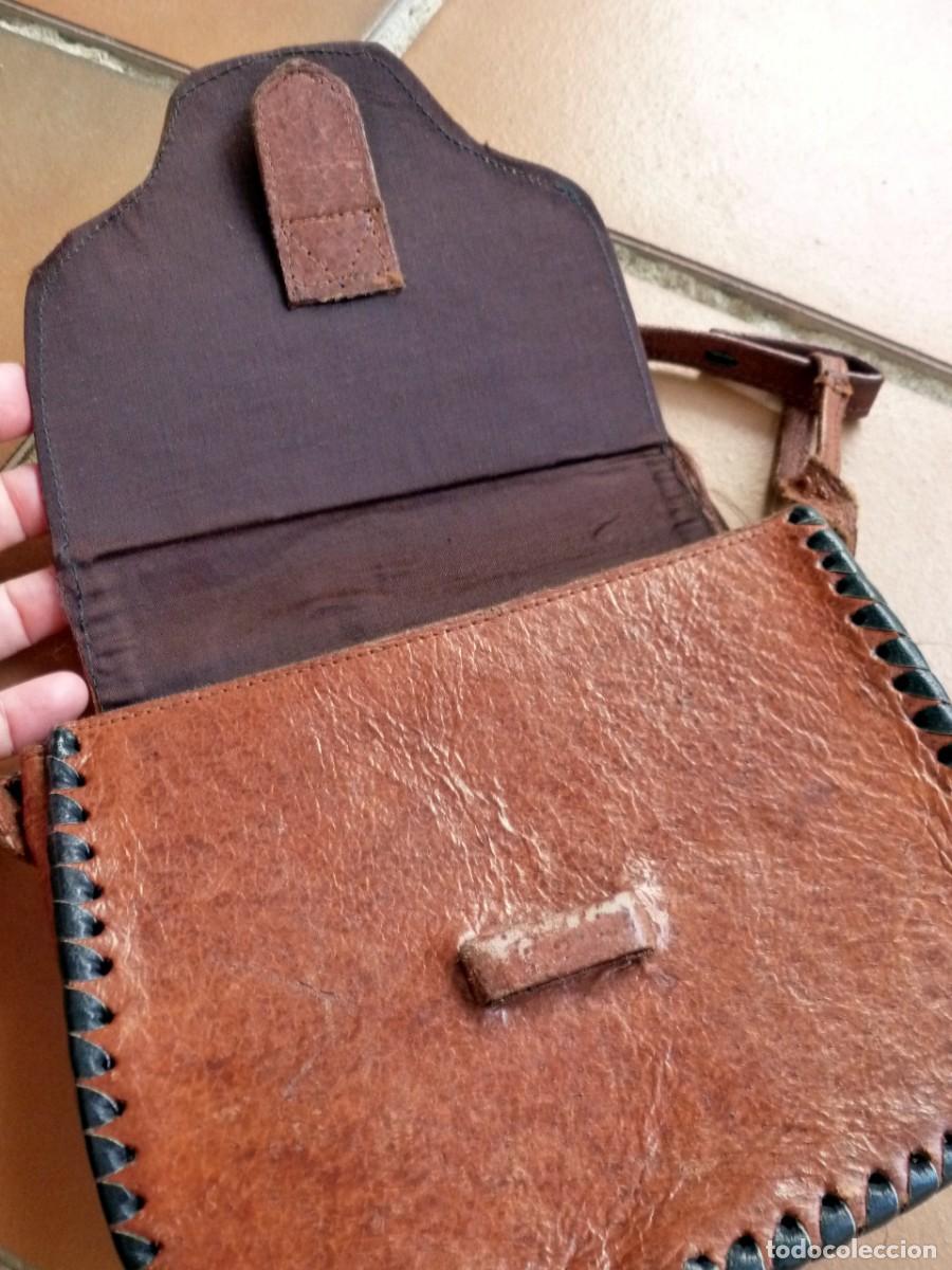 Vintage: Bolso peque&ntilde;o de cuero - Foto 6