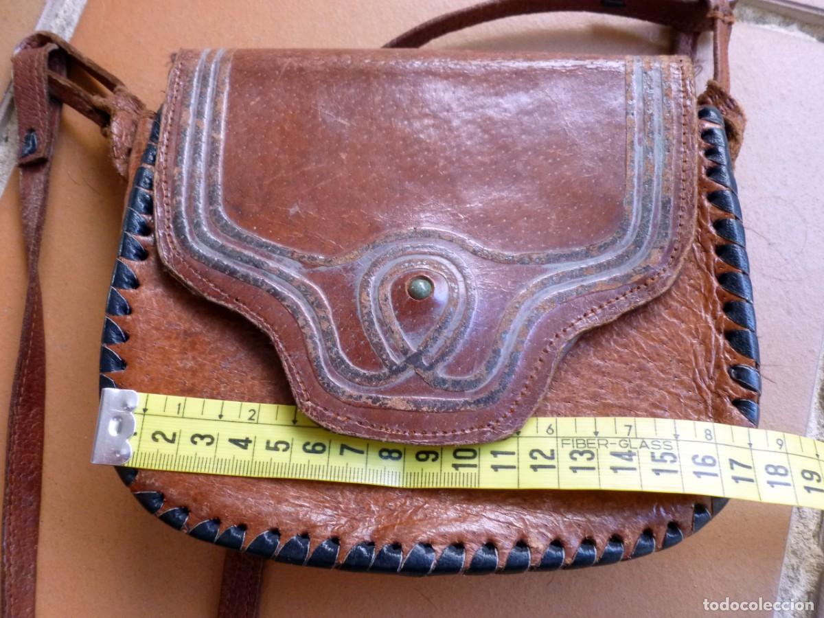 Vintage: Bolso peque&ntilde;o de cuero - Foto 7