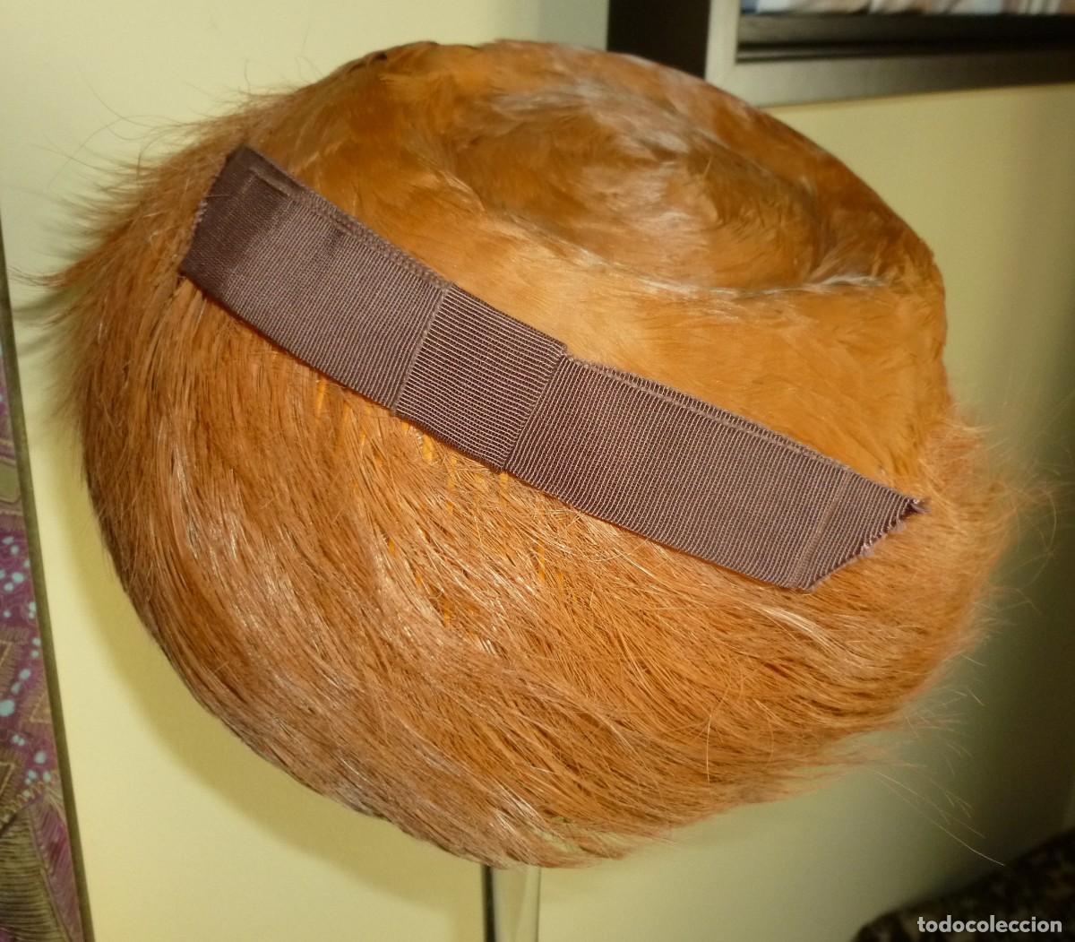 Vintage: Gorro vintage de plumas - Foto 1