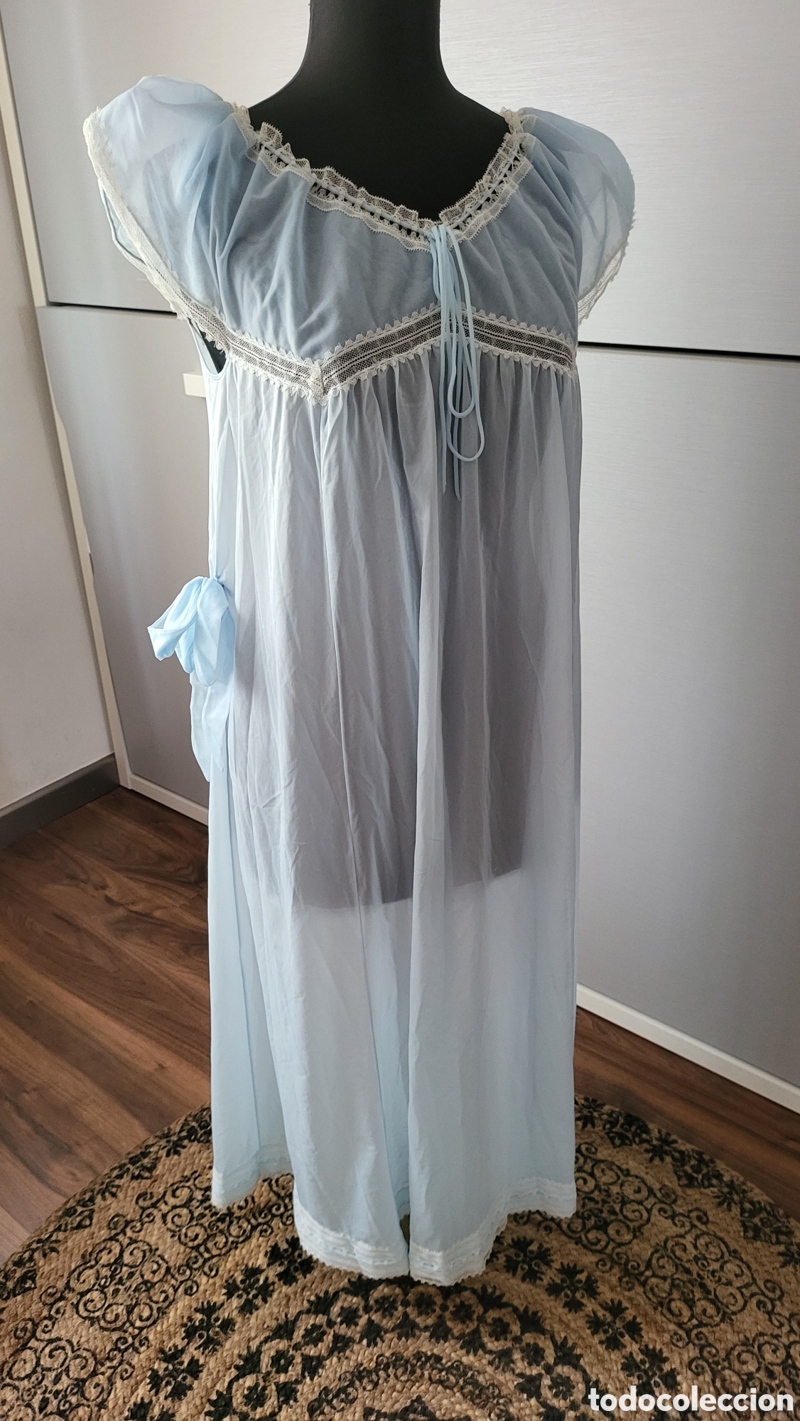 Vintage: LENCERIA VINTAGE CAMISON CON TRANSPARENCIAS - Foto 2