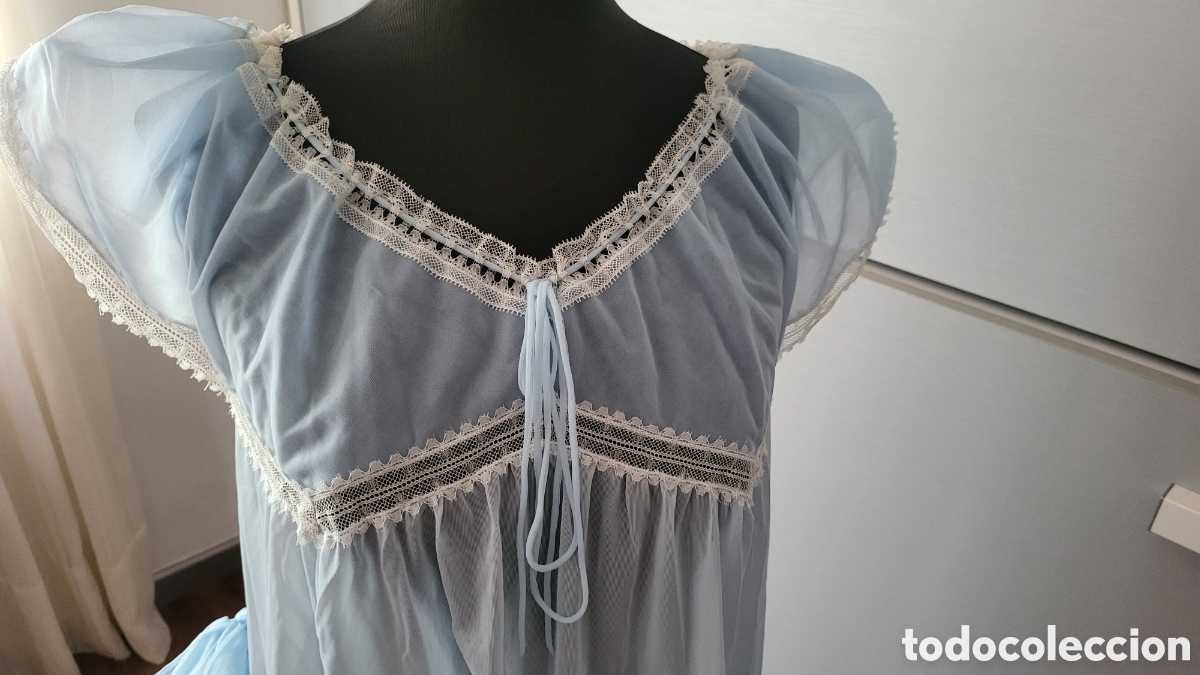 Vintage: LENCERIA VINTAGE CAMISON CON TRANSPARENCIAS - Foto 3