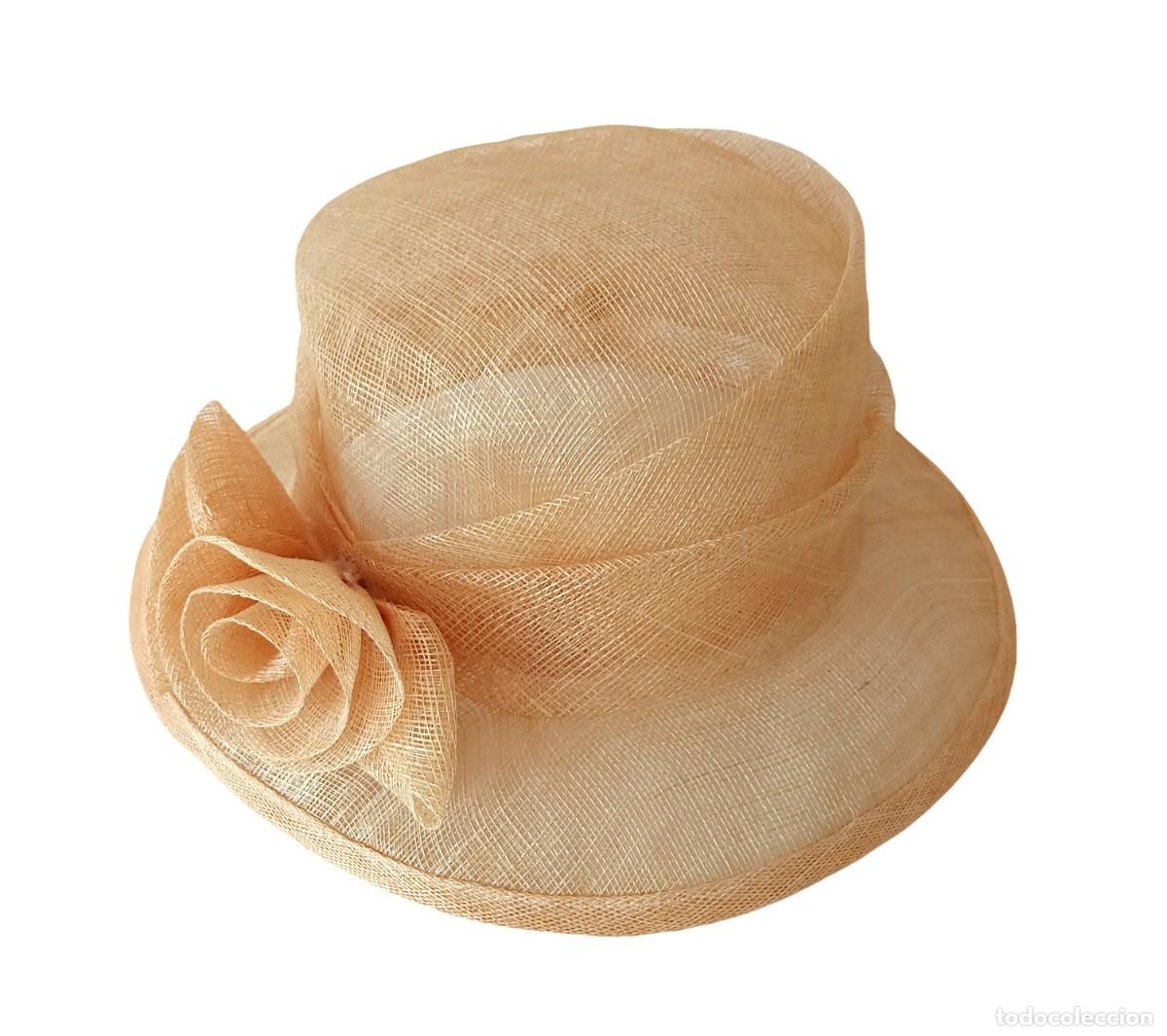 Vintage: Sombrero de rafia beige - Foto 1