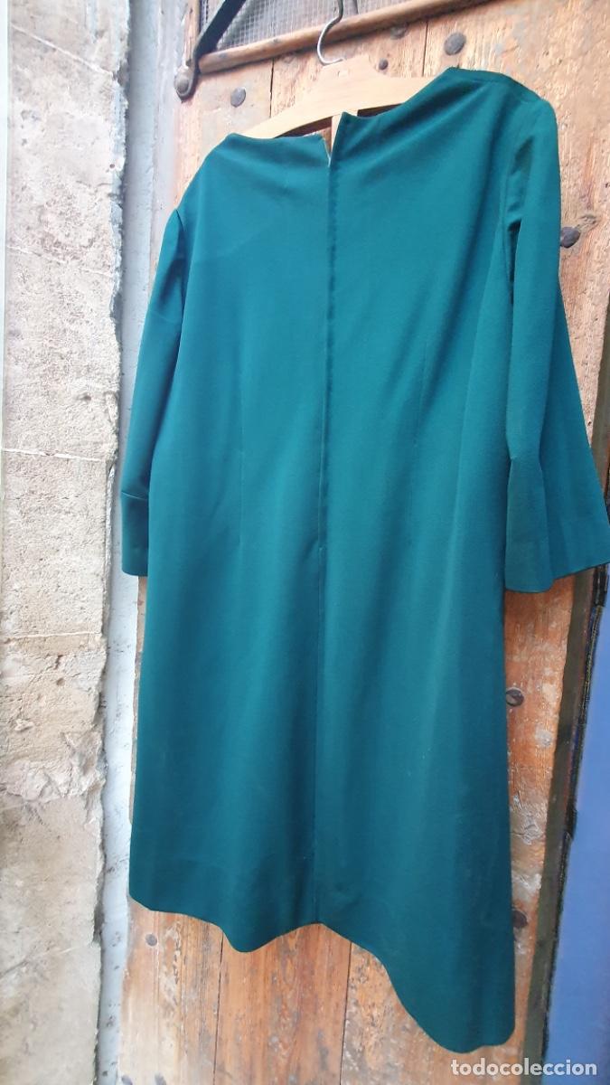 Vintage: Vestido verde botella - Foto 8