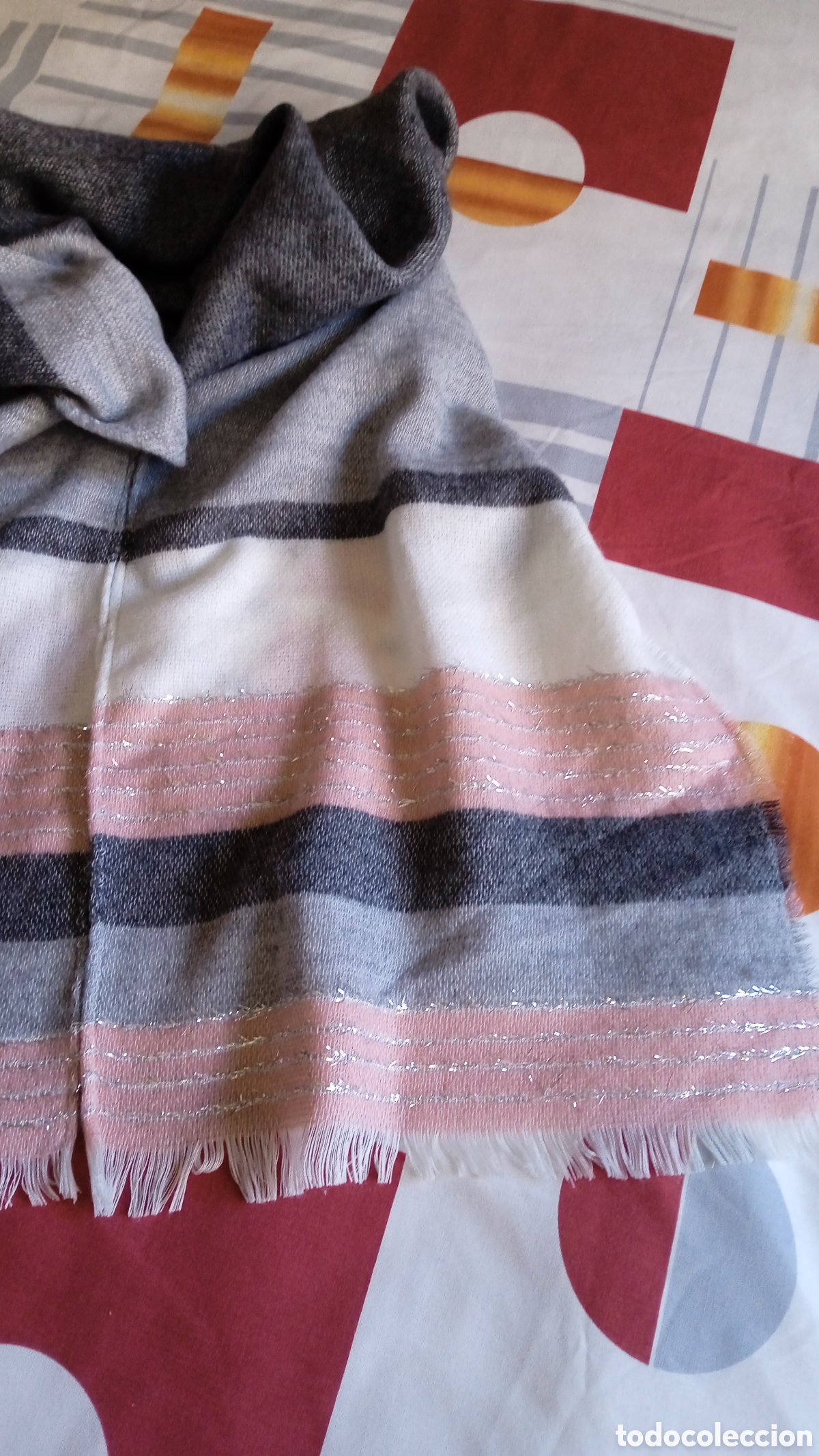 Vintage: Bufanda/ fular de lana. - Foto 1