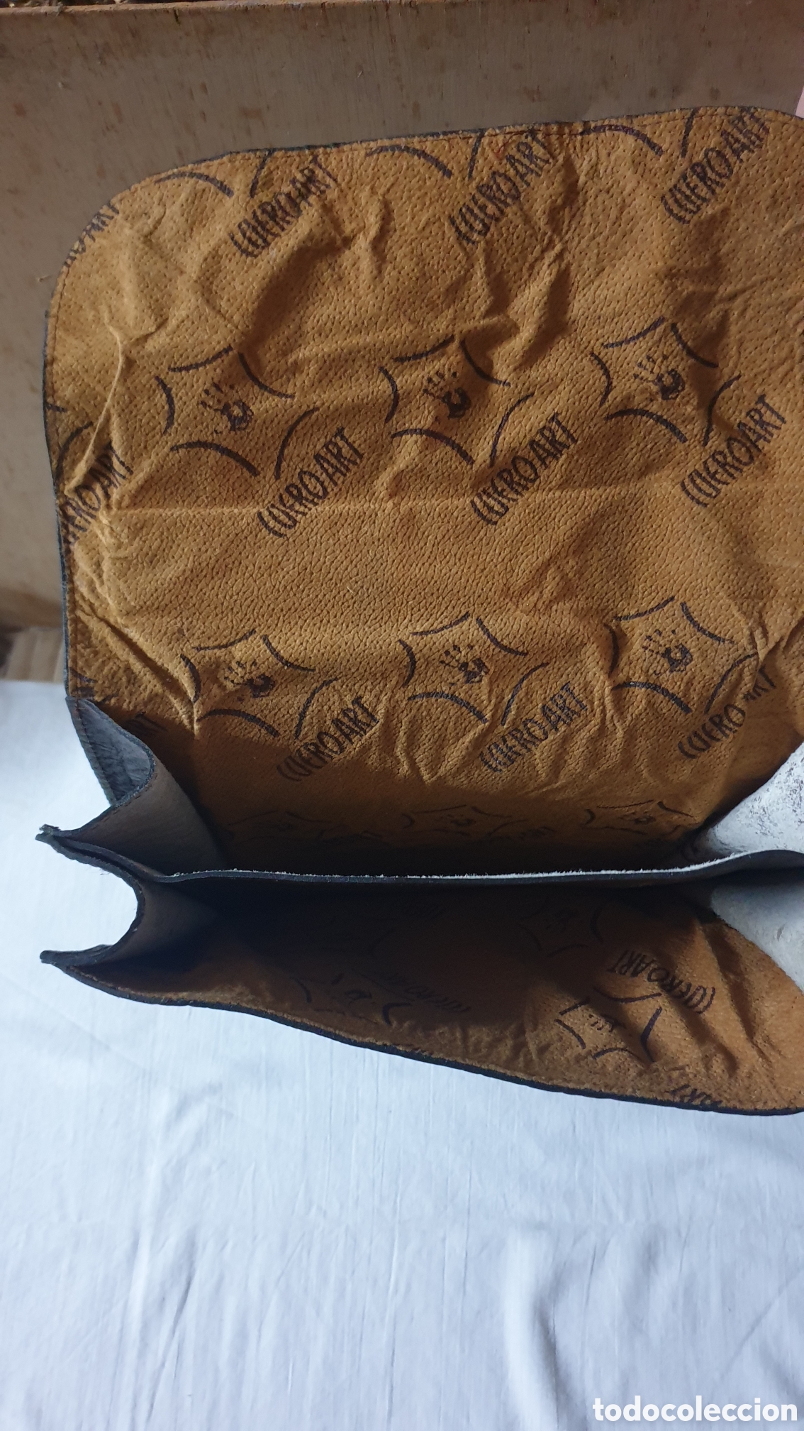 Vintage: BOLSO DE MANO DE PIEL - Foto 2