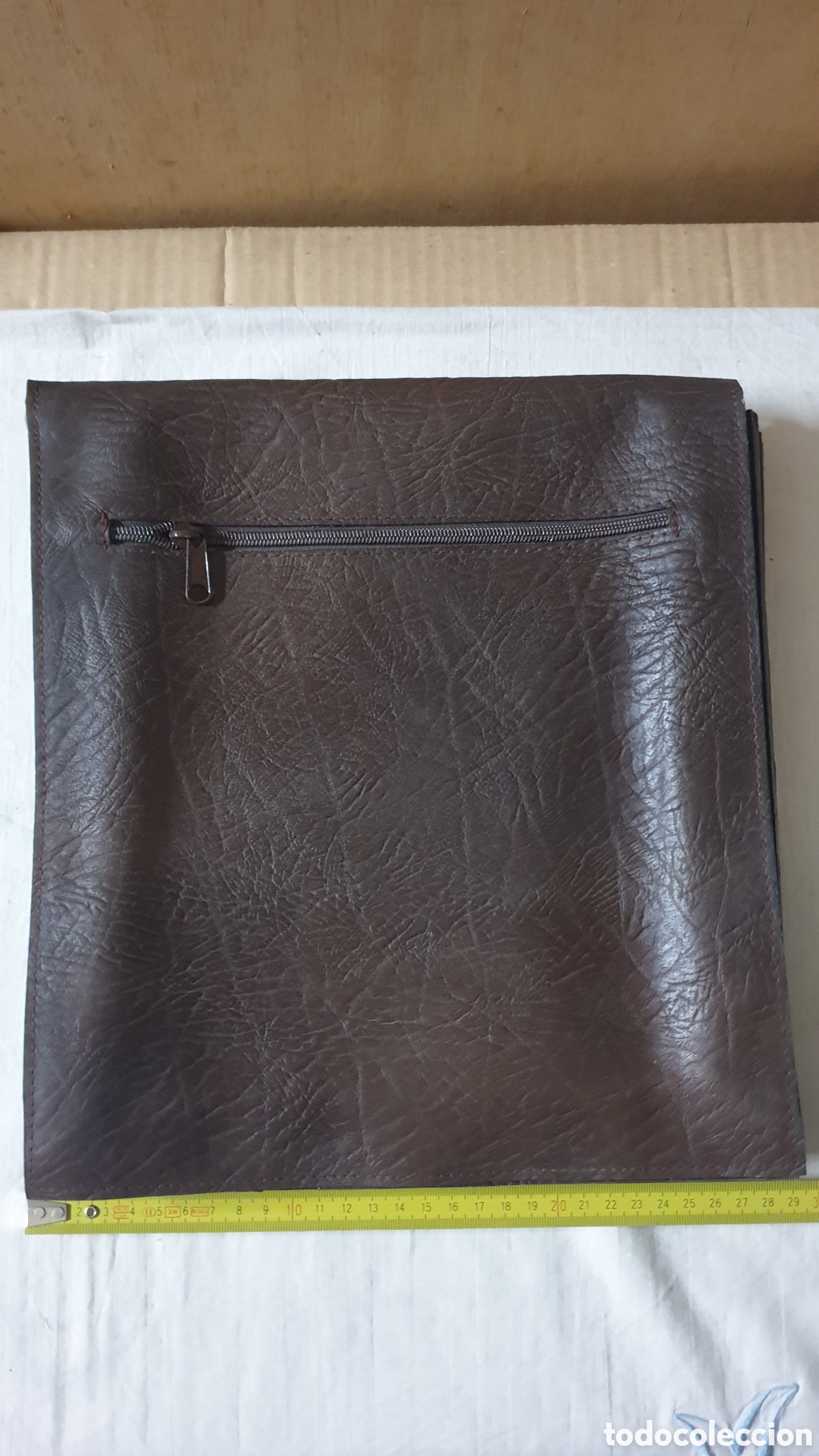 Vintage: BOLSO DE MANO DE PIEL - Foto 4