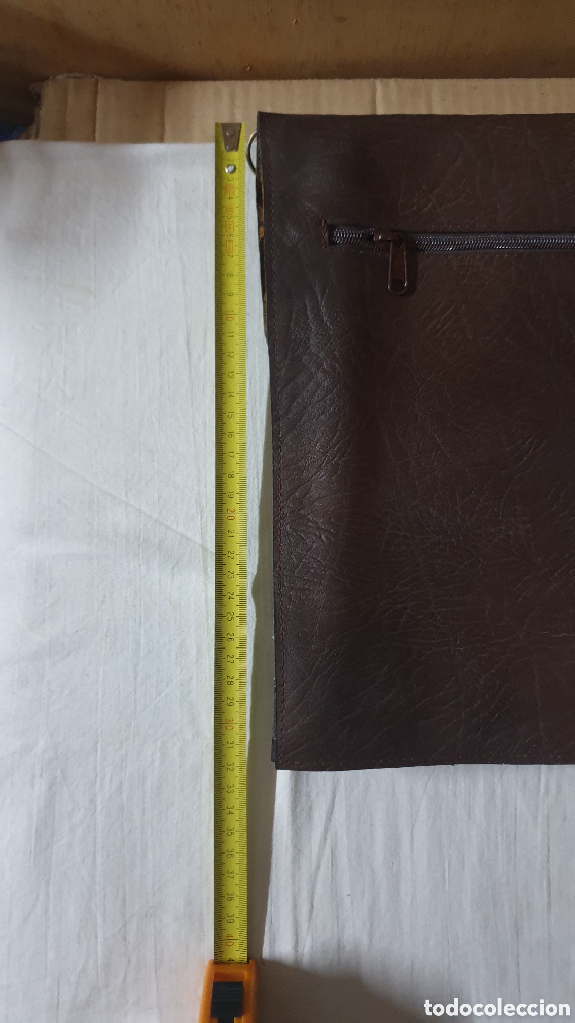 Vintage: BOLSO DE MANO DE PIEL - Foto 5