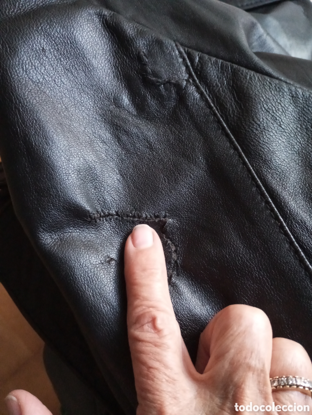 Vintage: Chaqueta piel autentica - Foto 6